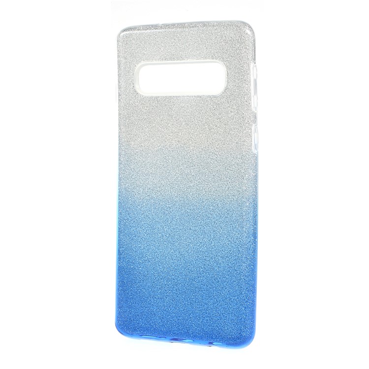 3-in-1 Gradient Color PC TPU Hybrid Phone Case Accessory for Samsung Galaxy S10 Plus - Blue-2