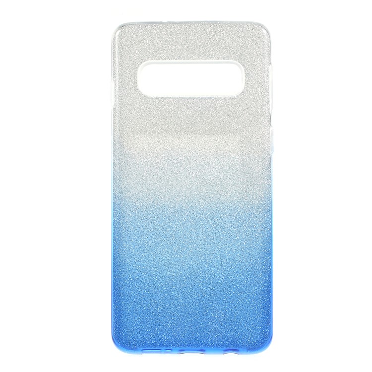 3-in-1 Gradient Color PC TPU Hybrid Phone Case Accessory for Samsung Galaxy S10 Plus - Blue-4