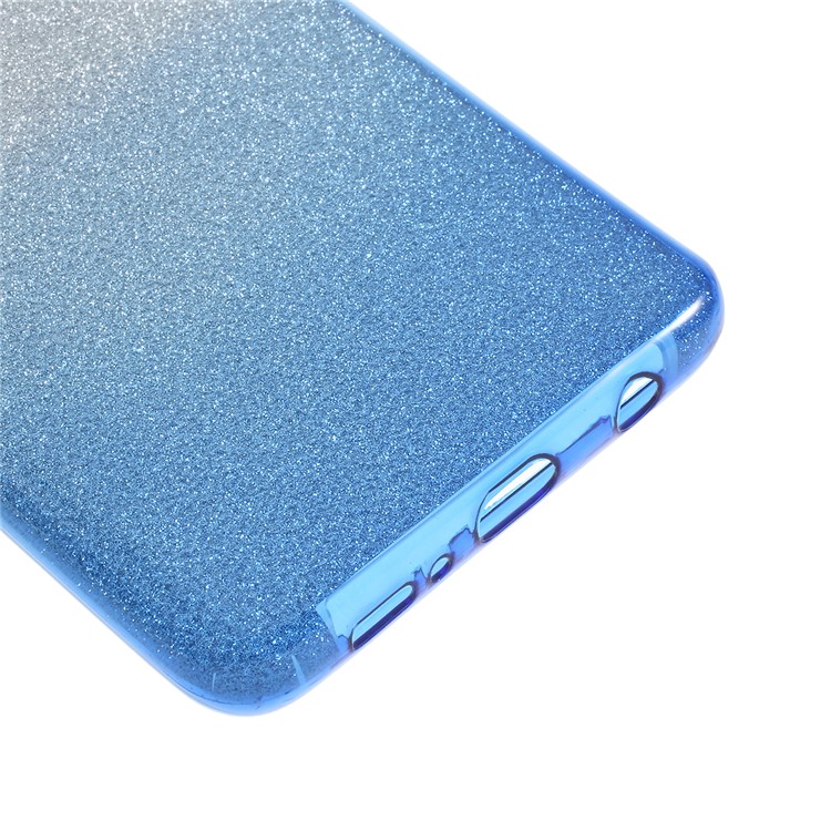 3-in-1 Gradient Color PC TPU Hybrid Phone Case Accessory for Samsung Galaxy S10 Plus - Blue-6