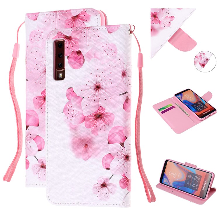

Pattern Printing Wallet Leather Stand Case for Samsung Galaxy A7 (2018) - Pretty Flower, Galaxy A7 (2018)