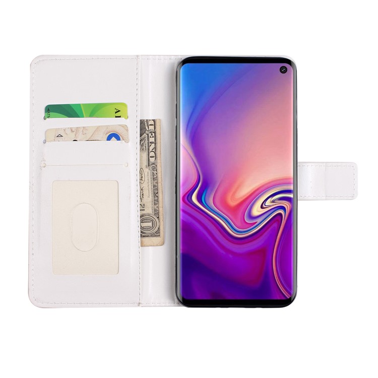 Embossment Patterned Leather Wallet Case for Samsung Galaxy S10e - Forever and Always-3