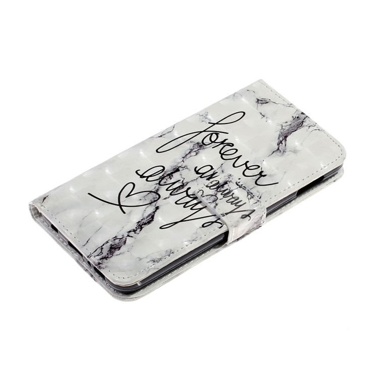 Embossment Patterned Leather Wallet Case for Samsung Galaxy S10e - Forever and Always-4