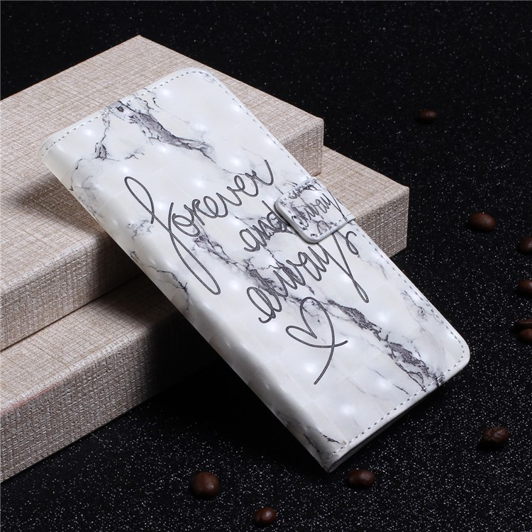Embossment Patterned Leather Wallet Case for Samsung Galaxy S10e - Forever and Always-7