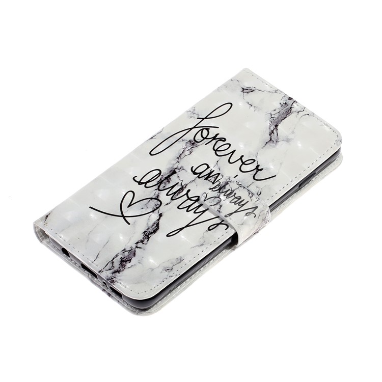 Embossment Patterned Leather Wallet Case for Samsung Galaxy S10 - Forever and Always-4