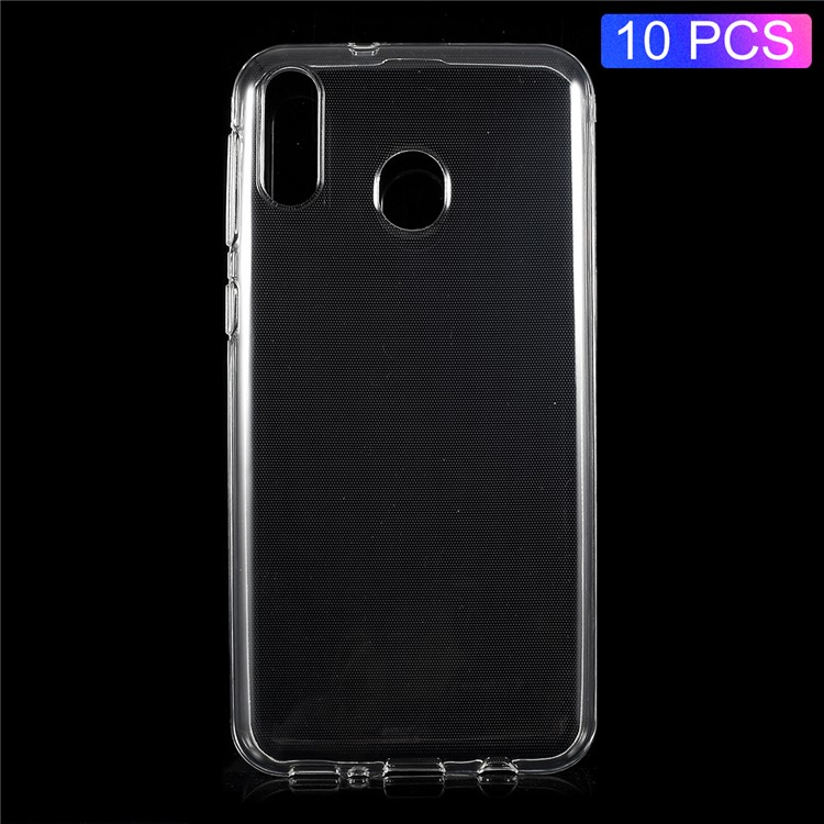 10Pcs/Set Clear TPU Phone Case with Non-slip Inner for Samsung Galaxy M20-1