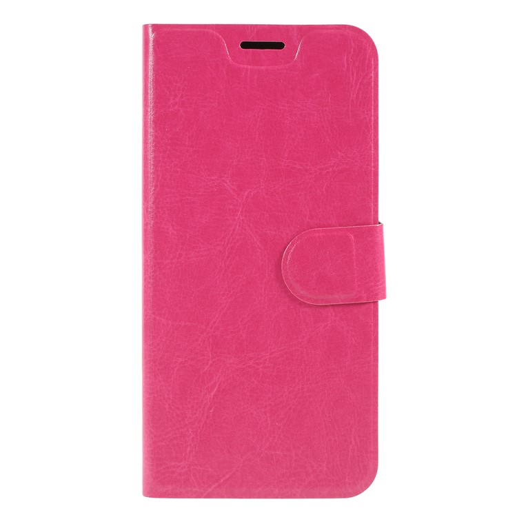 

Crazy Horse Stand Leather Phone Cover with Card Slot for Samsung Galaxy M10 - Rose, Galaxy M10