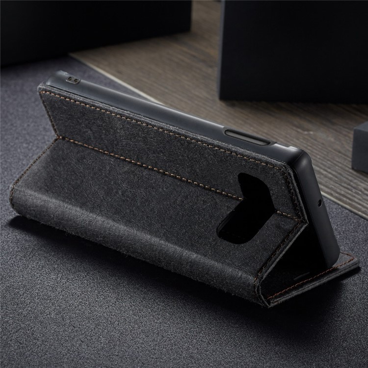 WHATIF Detachable Waterproof Paper Cover PU Leather Phone Case for Samsung Galaxy S10e - Black-12