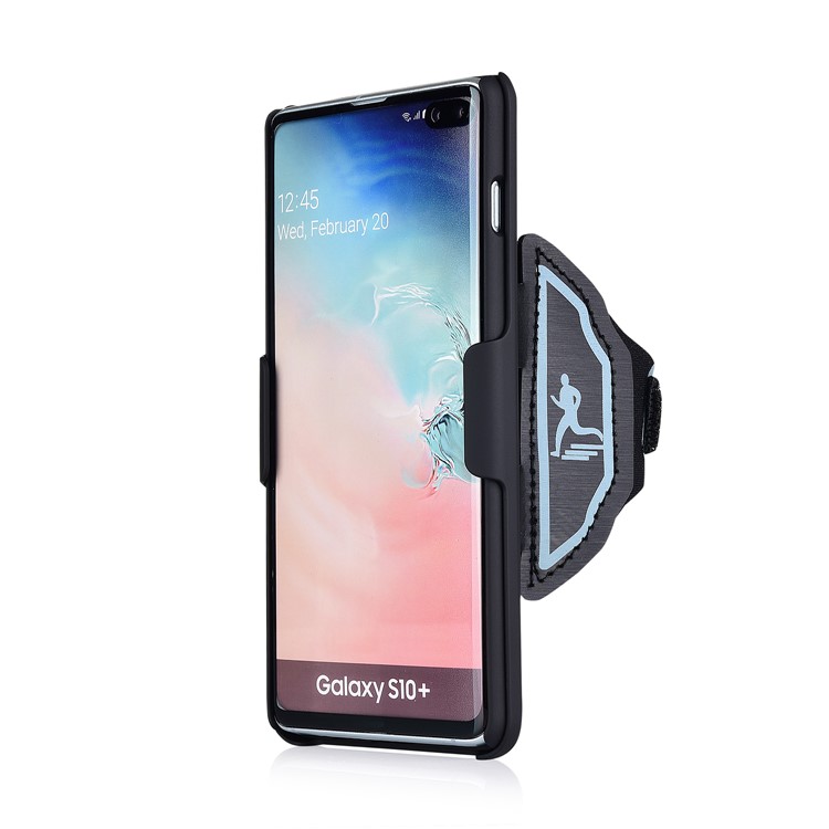 Nylon Gewebte Muster Sportarmband PC-Handyhülle Mit Ständer Für Samsung Galaxy S10 Plus-4
