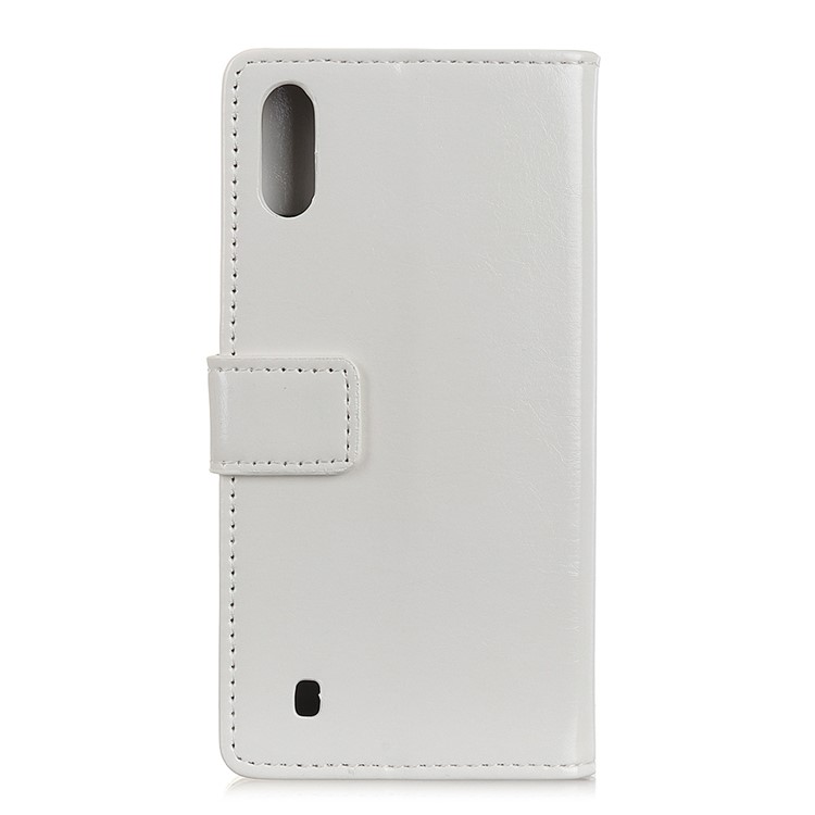 

Crazy Horse Leather Wallet Stand Case for Samsung Galaxy M10 - White, Galaxy M10