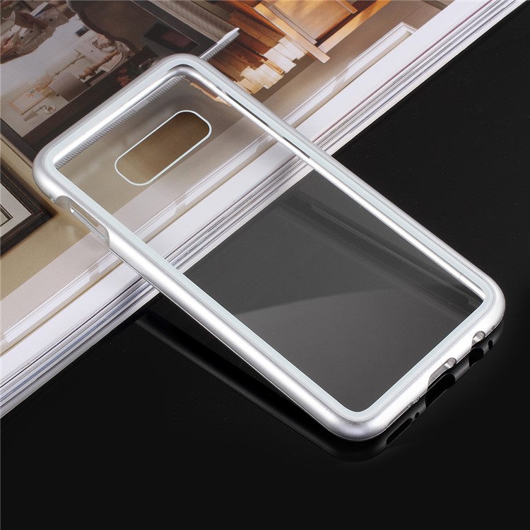 Detachable Magnetic Metal Frame + Tempered Glass Back Protection Cover for Samsung Galaxy S10e - Silver-2