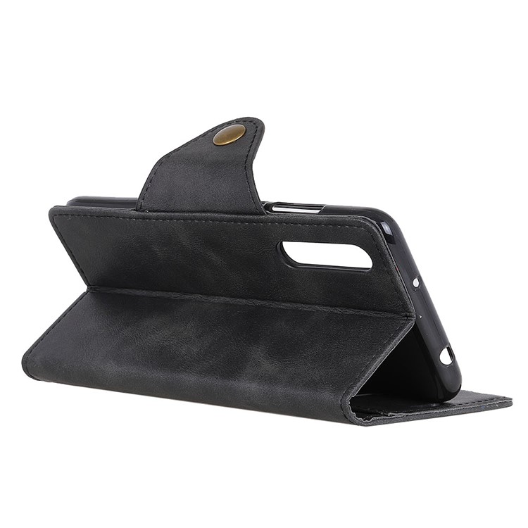 Carteira De Couro Stand Case Para Samsung Galaxy A50 - Preto-5