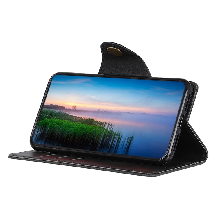 Brieftasche Lederstand Hülle Für Samsung Galaxy A50 / A50s / A30s - Schwarz