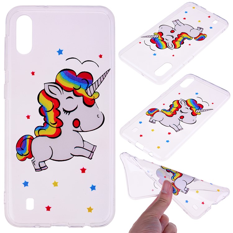 

Pattern Printing TPU Shell for Samsung Galaxy M10 - Unicorn, Galaxy M10
