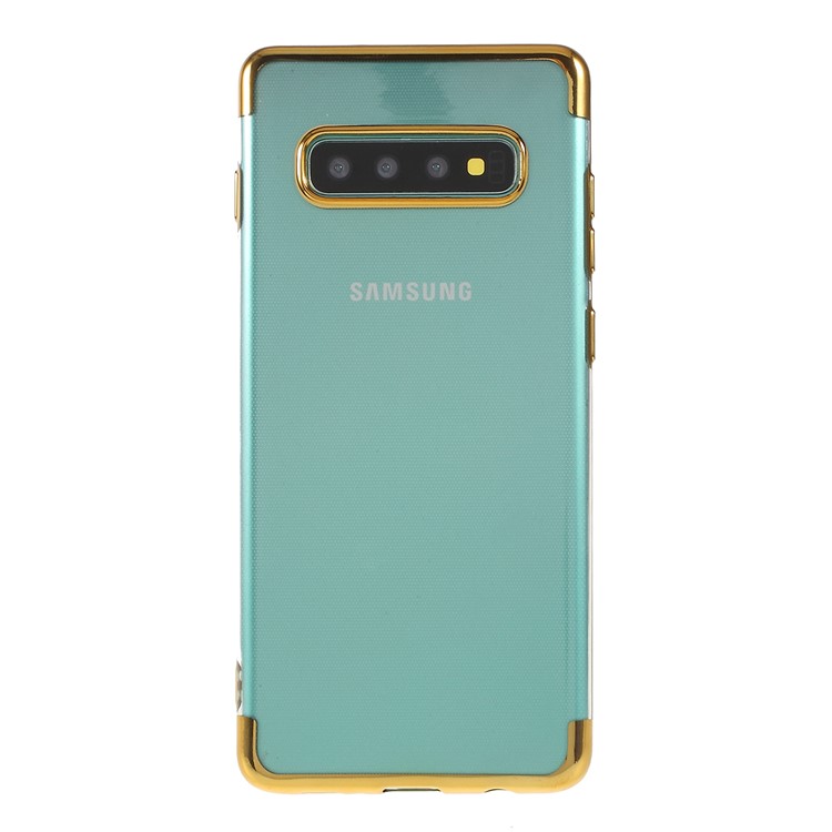

Electroplated Soft TPU Back Cover for Samsung Galaxy S10 Plus - Gold, Galaxy S10 Plus