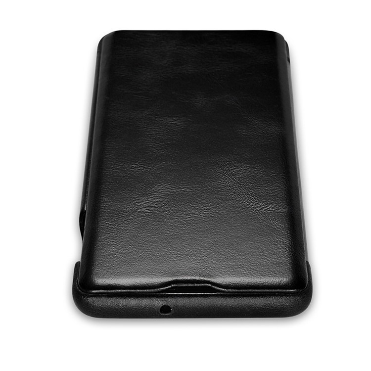 ICARER Curved Edge Vintage Genuine Leather Case Cover for Samsung Galaxy S10 - Black-6