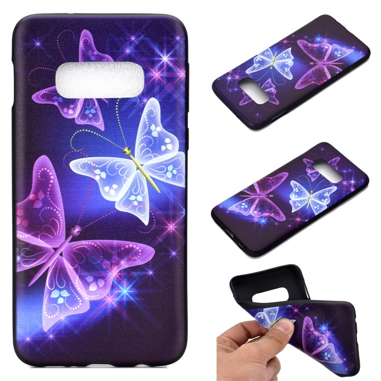 Pattern Printing Soft TPU Phone Case for Samsung Galaxy S10e - Pretty Butterflies-1