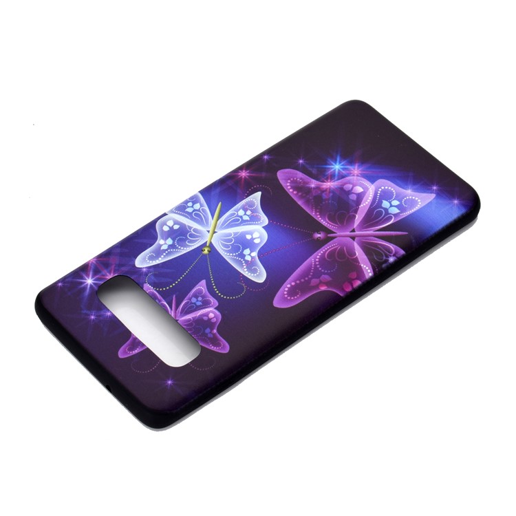 Pattern Printing Soft TPU Mobile Cover for Samsung Galaxy S10 - Pretty Butterflies-4