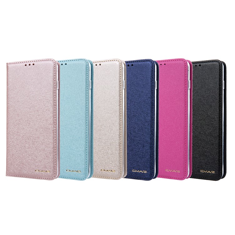 CMAI2 Silk Texture Leather Wallet Case for Samsung Galaxy S10 - Black-15
