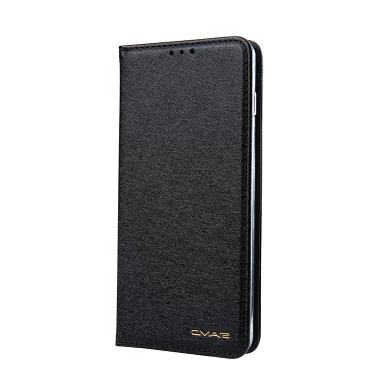 CMAI2 Silk Texture Leather Wallet Case for Samsung Galaxy S10 - Black-2