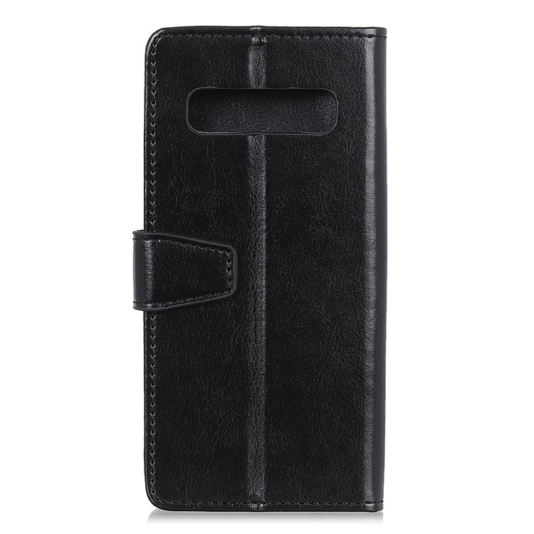 Crazy Horse Leather Wallet Stand Case for Samsung Galaxy S10 5G - Black-10