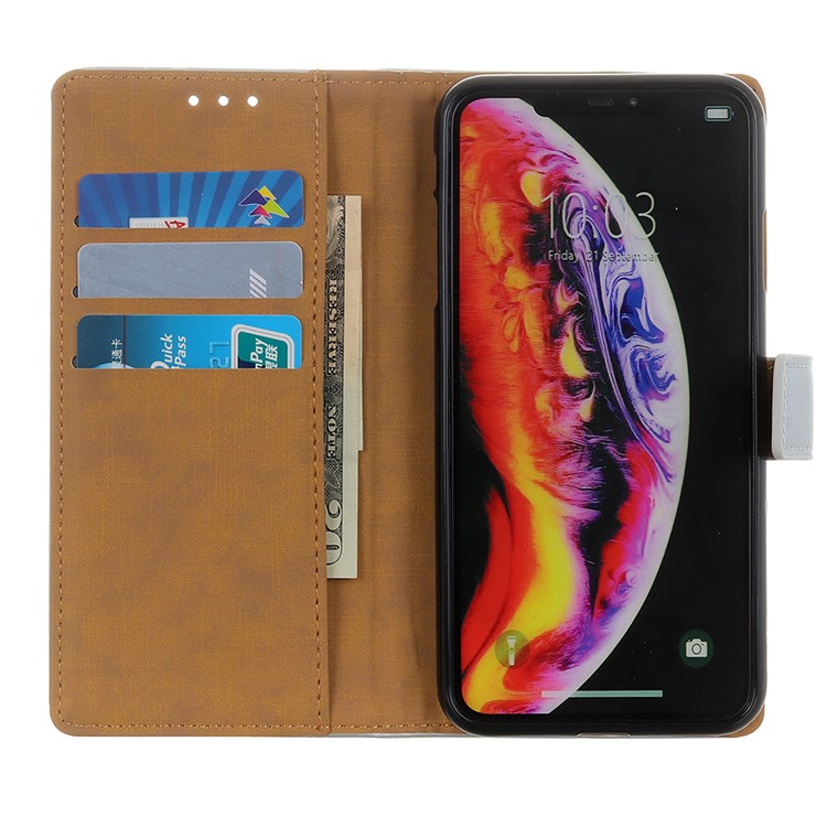 Wallet Stand Leather Mobile Phone Shell for Samsung Galaxy S10 5G - Black-10