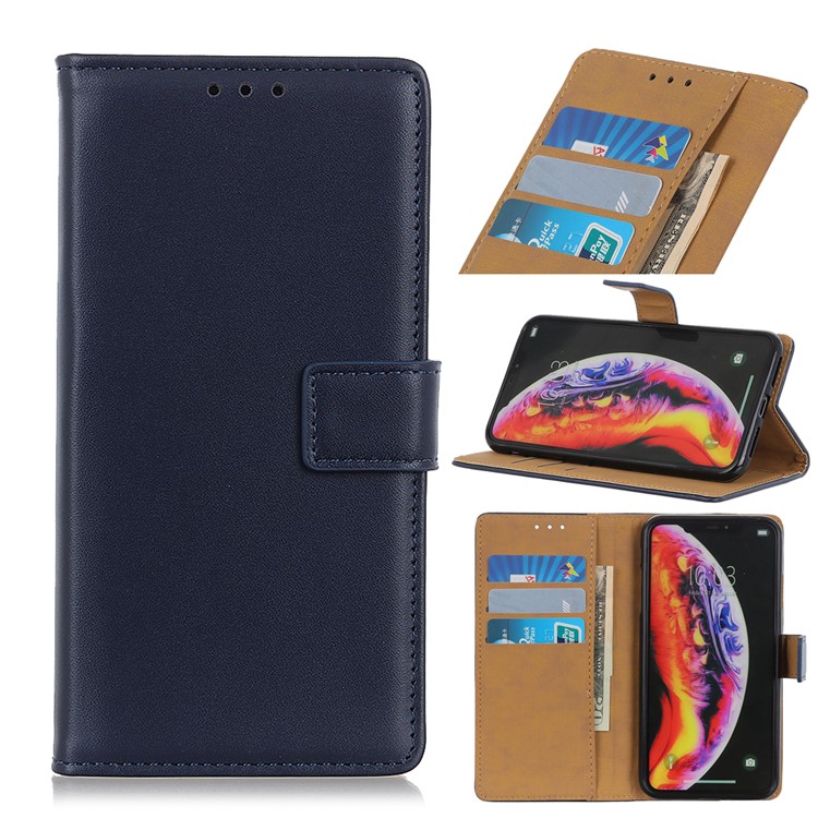 

Wallet Leather Stand Phone Casing for Samsung Galaxy A30/A20 - Dark Blue, Galaxy A30
