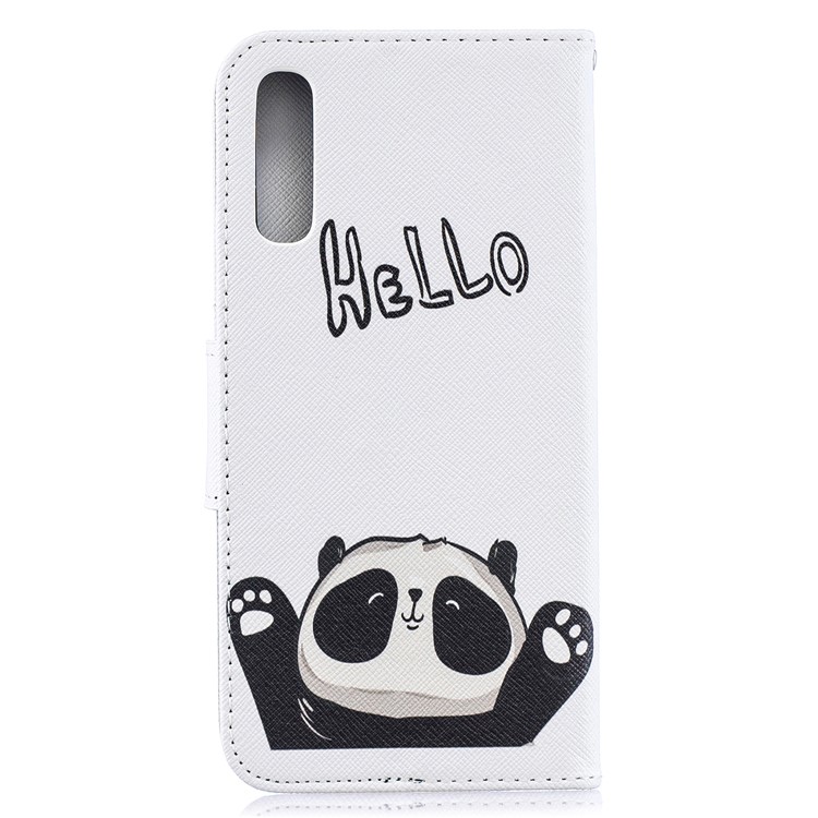 Pattern Printing PU Leather Wallet Cover for Samsung Galaxy A50 / A50s / A30s - Cute Panda-3