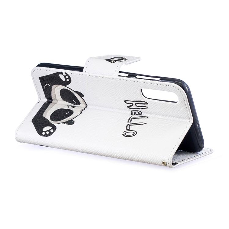 Pattern Printing PU Leather Wallet Cover for Samsung Galaxy A50 / A50s / A30s - Cute Panda-5