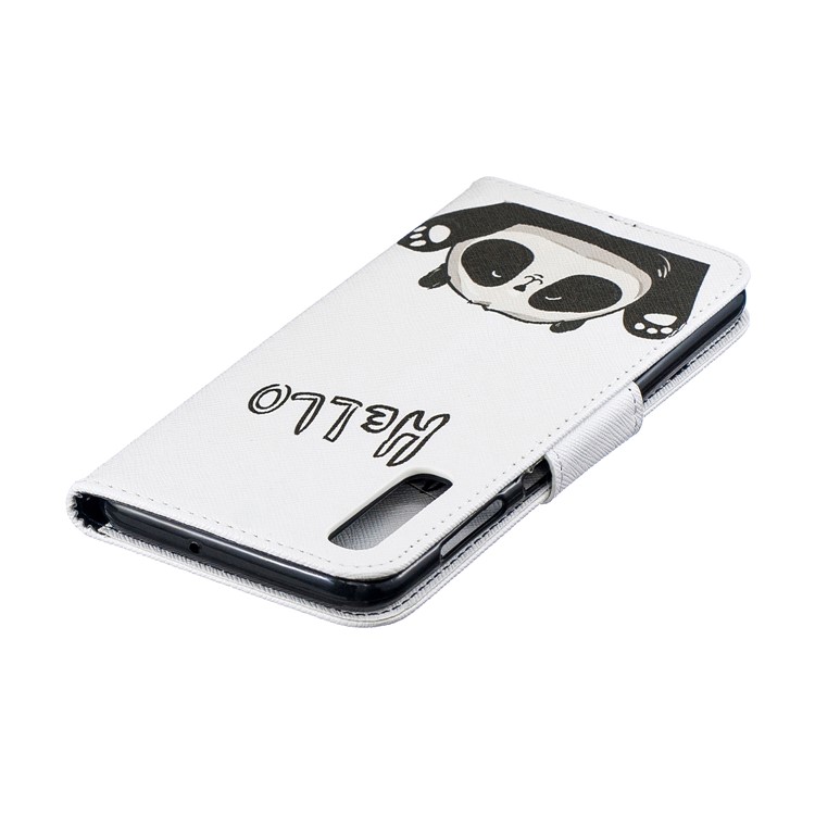 Pattern Printing PU Leather Wallet Cover for Samsung Galaxy A50 / A50s / A30s - Cute Panda-8