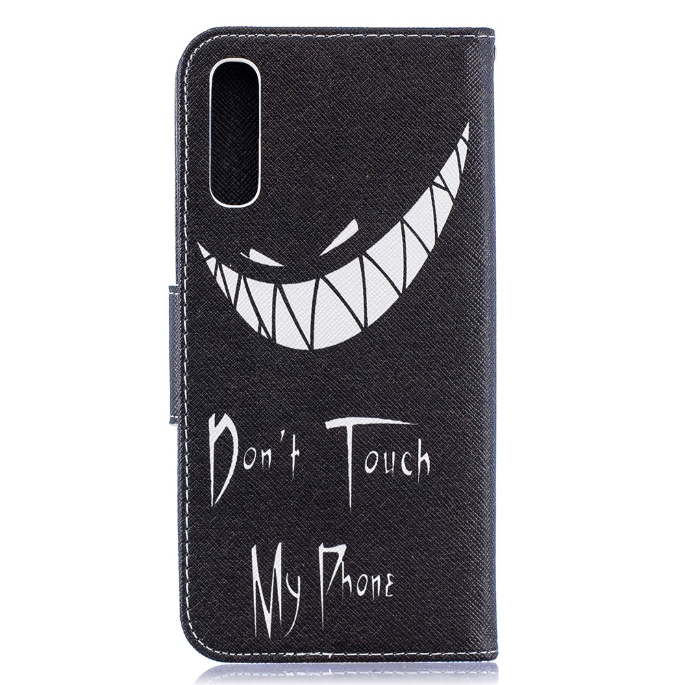 Pattern Printing PU Leather Flip Cover for Samsung Galaxy A50 / A50s / A30s - Do not Touch My Phone-3