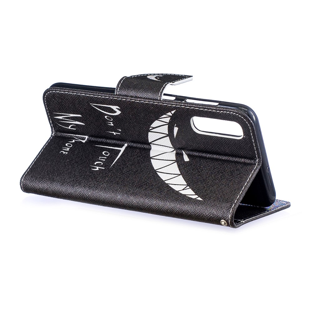 Pattern Printing PU Leather Flip Cover for Samsung Galaxy A50 / A50s / A30s - Do not Touch My Phone-5