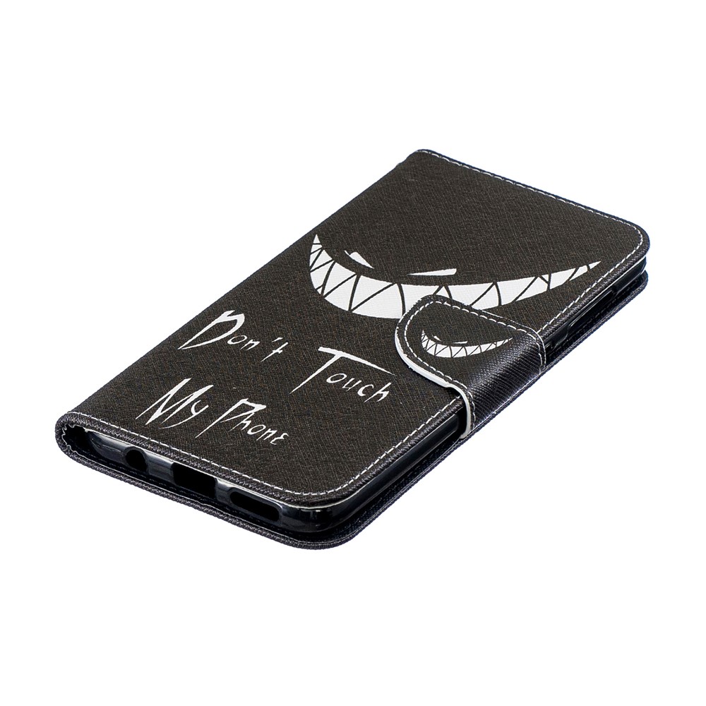 Pattern Printing PU Leather Flip Cover for Samsung Galaxy A50 / A50s / A30s - Do not Touch My Phone-7