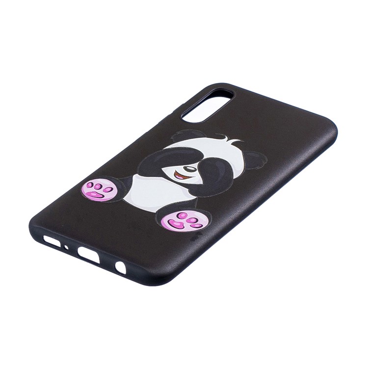 Embossment Patterned TPU Soft Protector Cover Case for Samsung Galaxy A50 / A50s / A30s - Cute Panda-3