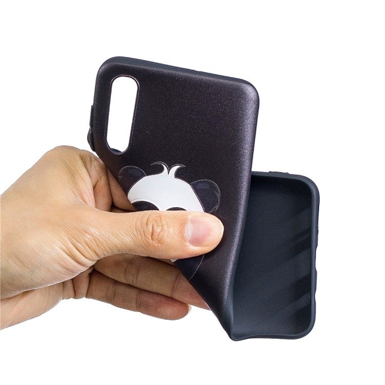 Embossment Patterned TPU Soft Protector Cover Case for Samsung Galaxy A50 / A50s / A30s - Cute Panda-5