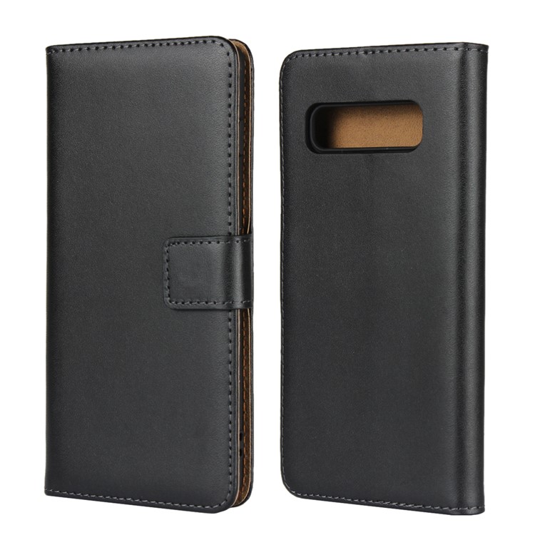 Genuine Split Leather Shell with Stand Wallet for Samsung Galaxy S10-1