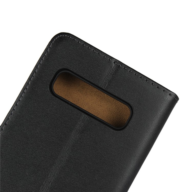 Genuine Split Leather Shell with Stand Wallet for Samsung Galaxy S10-8