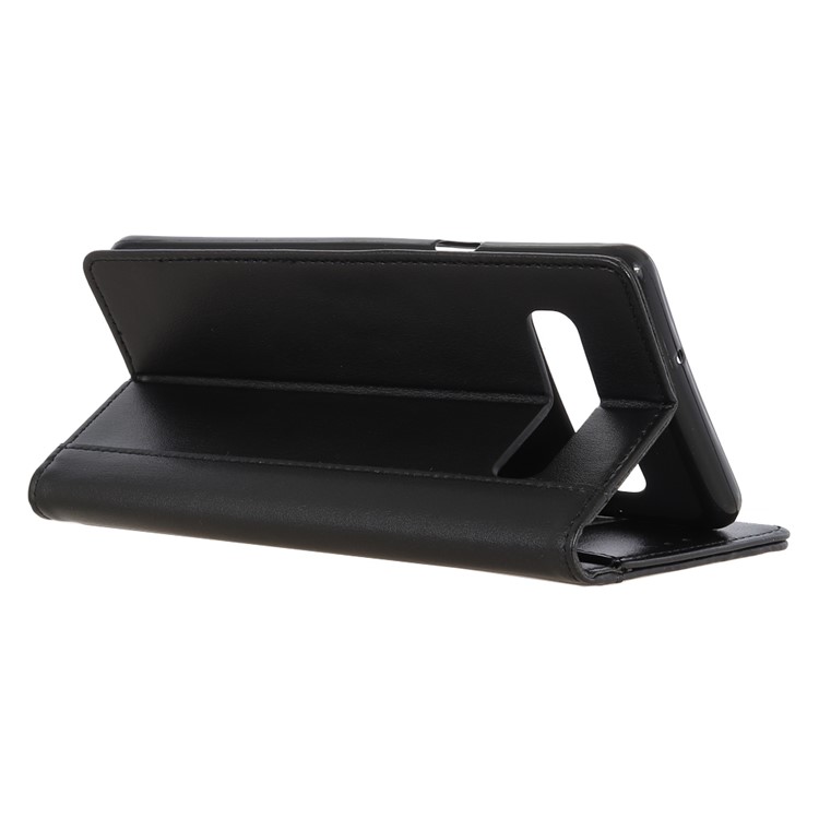 Wallet Leather Stand Case for Samsung Galaxy S10 Plus - Black-6