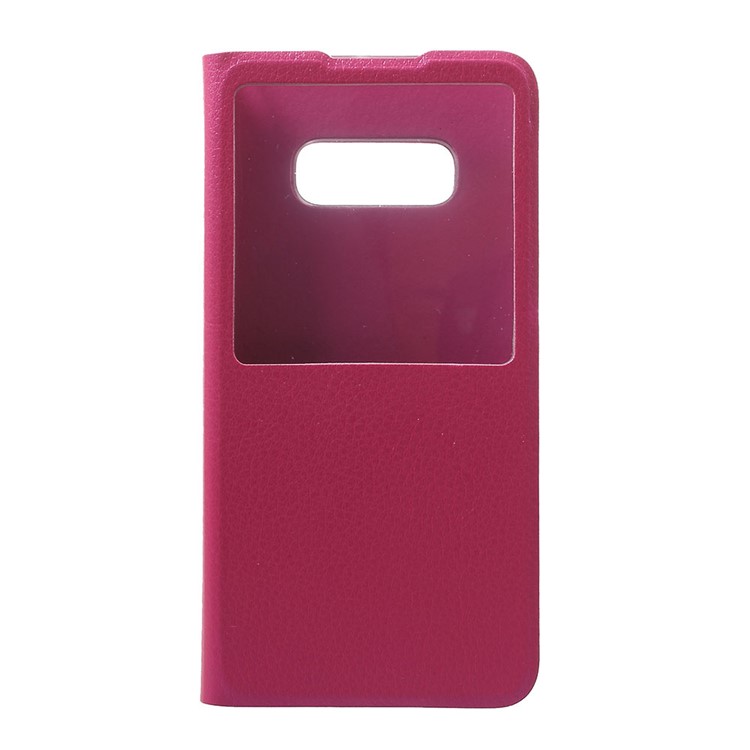

View Window PU Leather Flip Phone Case for Samsung Galaxy S10e - Rose, Galaxy S10e