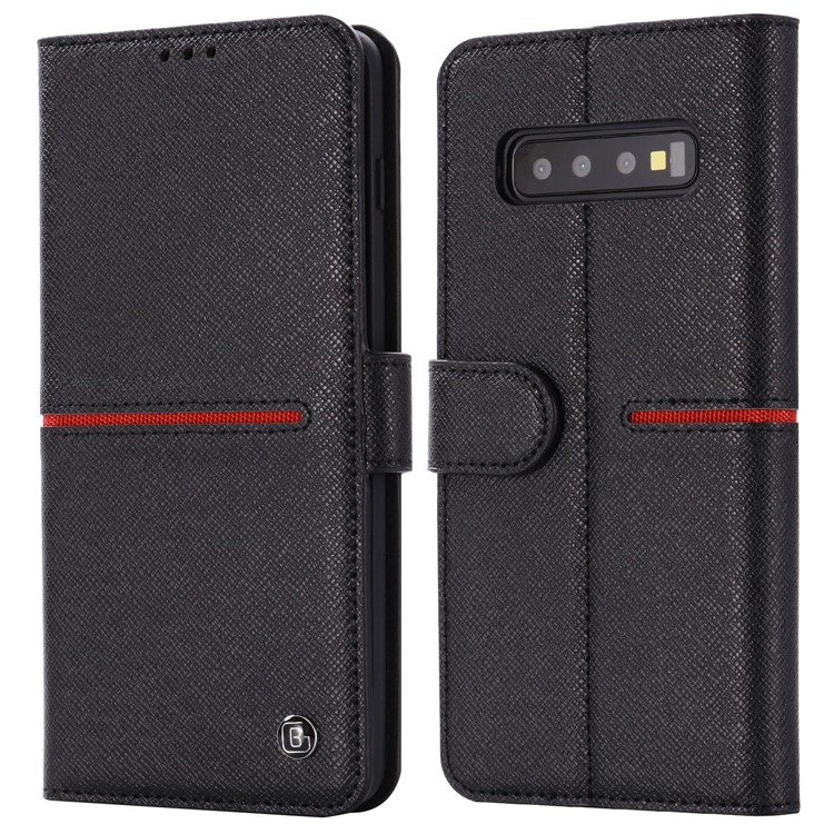 

GEBEI PU Кожаный Защитный Чехол Для Телефона Samsung Galaxy S10 - Черный, Galaxy S10