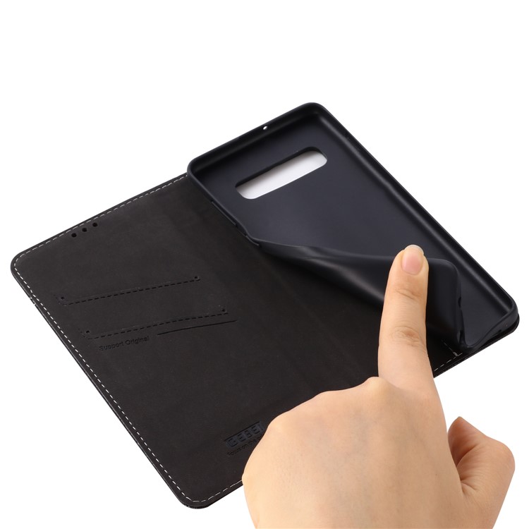 GEBEI Card Holder PU Leather Case with Stand for Samsung Galaxy S10 Plus - Black-10