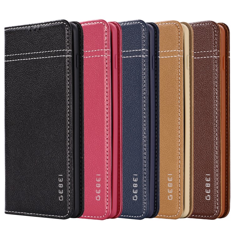 GEBEI Card Holder PU Leather Case with Stand for Samsung Galaxy S10 Plus - Black-12