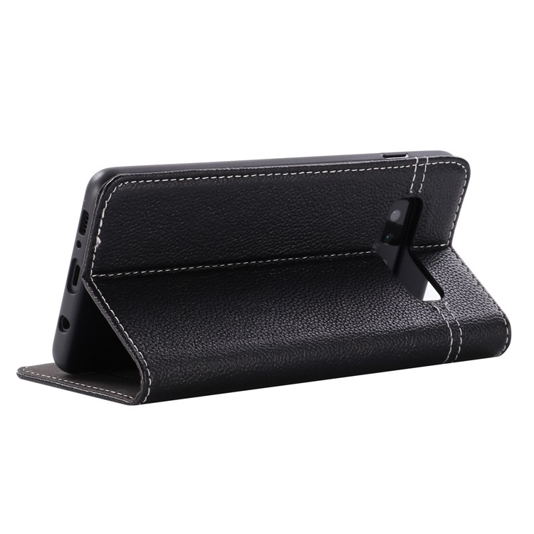 GEBEI Card Holder PU Leather Case with Stand for Samsung Galaxy S10 Plus - Black-7