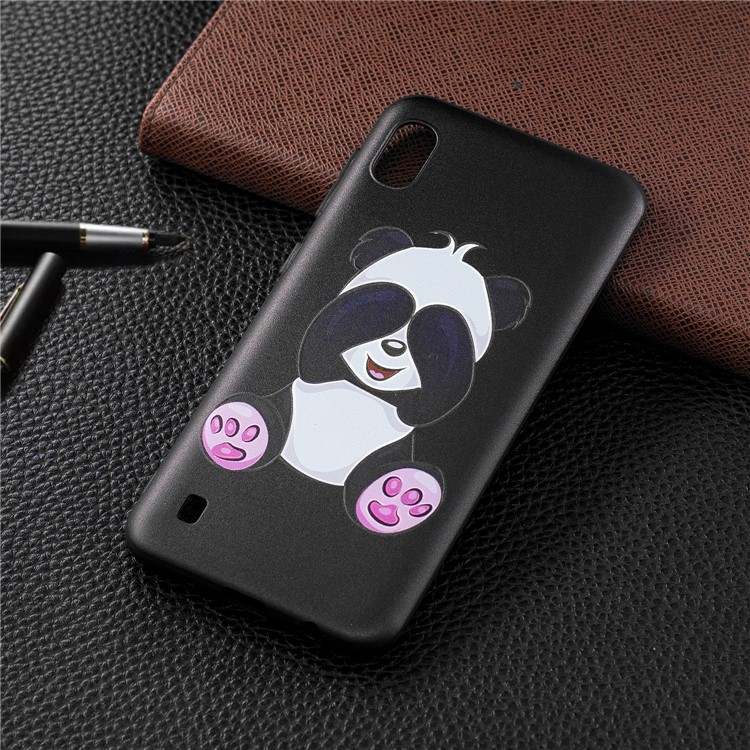 Padrão De Impressão Em Relevo Caso TPU Para Samsung Galaxy A10 - Panda Bonito-6
