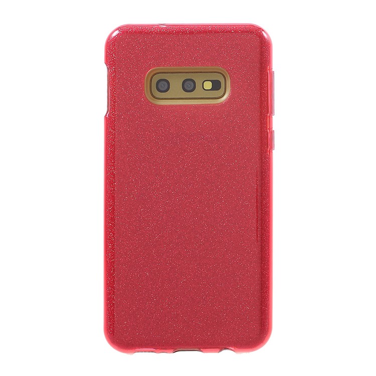

ПК ТПУ Гибридный Чехол + Флэш-порошковая Бумага Для Samsung Galaxy S10E - Красный, Galaxy S10e