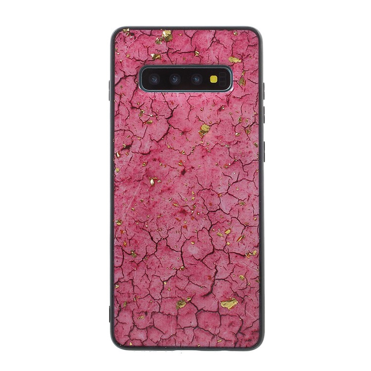 

Epoxy Gold-stamping TPU Case Phone Cover for Samsung Galaxy S10 Plus - Rose, Galaxy S10 Plus