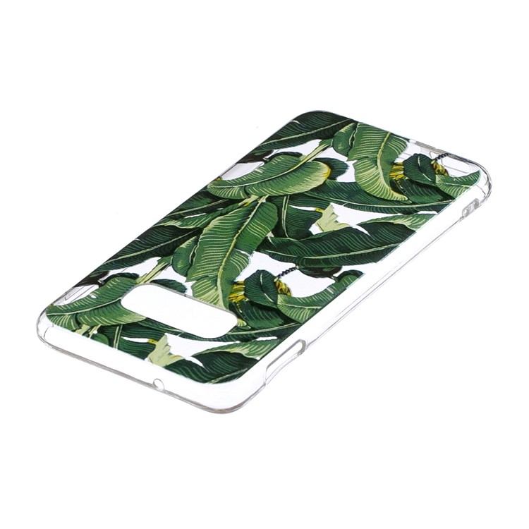 Teste Padrão Que Imprime A Caixa Do Telefone Da Proteção De TPU Para A Galáxia S10e De Samsung - Folhas Verdes-3