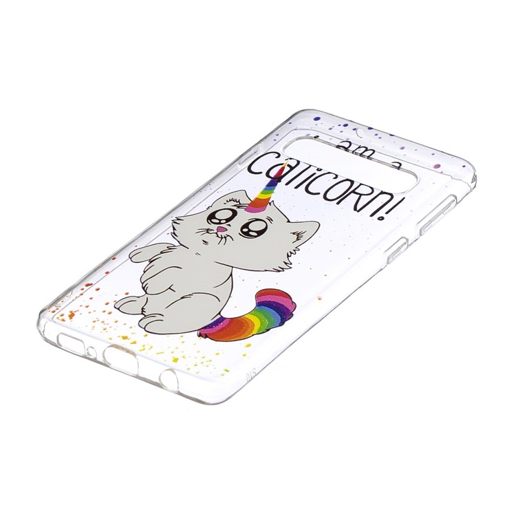 Estuche De TPU Estampado Para Samsung Galaxy S10 - Gato Y Personajes-2