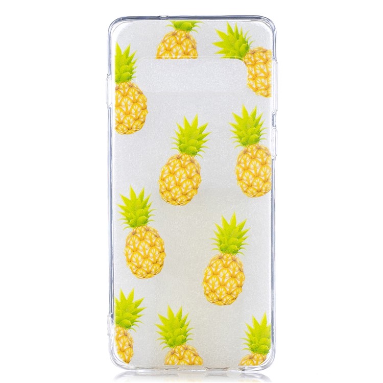 Estuche De TPU Estampado Para Samsung Galaxy S10 - Piña-1