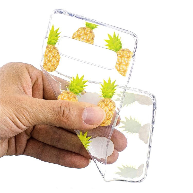 Estuche De TPU Estampado Para Samsung Galaxy S10 - Piña-4