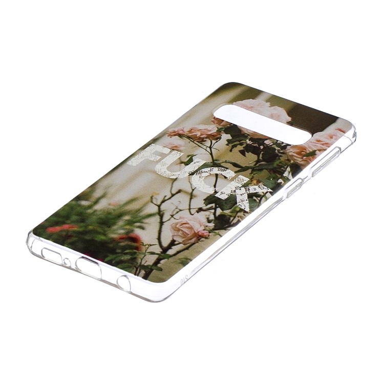 Estuche De TPU Estampado Para Samsung Galaxy S10 - Patrón De Mierda-2